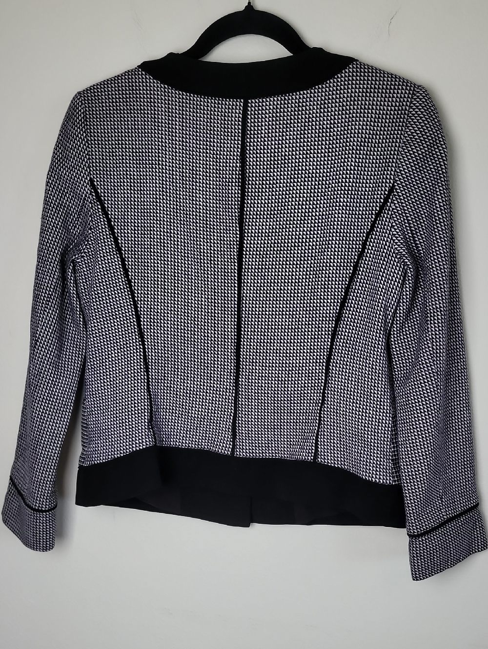 Ann Taylor Black & White Blazer Pockets Size 6 - Picture 5 of 8